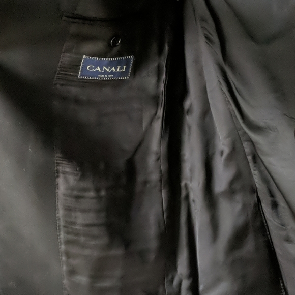 Canali black wool Super 140 blazer jacket 40R - Picture 6 of 8